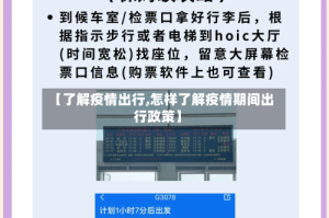 【了解疫情出行,怎样了解疫情期间出行政策】