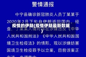 疫情的伊朗(疫情伊朗最新数据)