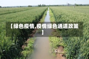 【绿色疫情,疫情绿色通道政策】