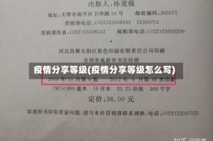 疫情分享等级(疫情分享等级怎么写)