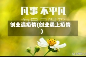 创业遇疫情(创业遇上疫情)