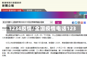 1234疫情/全国疫情电话123