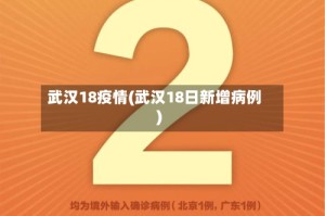武汉18疫情(武汉18日新增病例)