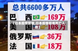 【日本疫情前夜,日本疫情前夜死亡人数】