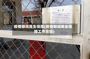 疫情期间民生保障(疫情期间民生保障工作总结)