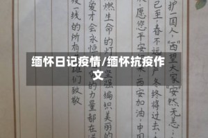 缅怀日记疫情/缅怀抗疫作文