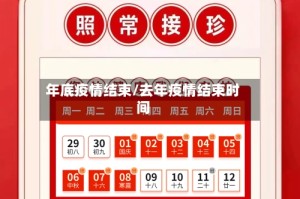 年底疫情结束/去年疫情结束时间