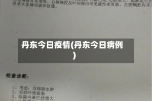 丹东今日疫情(丹东今日病例)