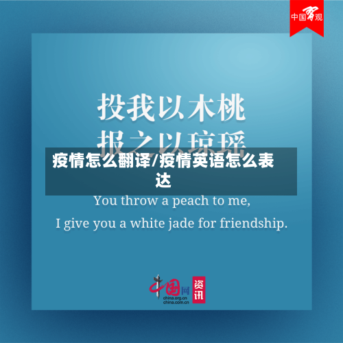 疫情怎么翻译/疫情英语怎么表达-第2张图片