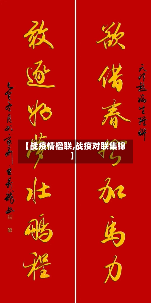 【战疫情楹联,战疫对联集锦】-第1张图片