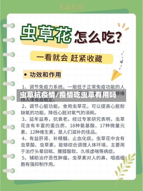 虫草抗疫情/疫情吃虫草有用吗-第1张图片