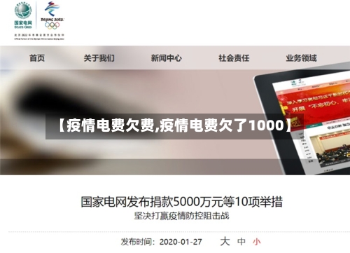 【疫情电费欠费,疫情电费欠了1000】-第1张图片