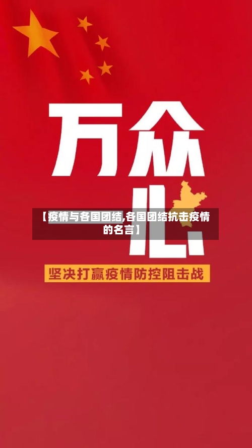 【疫情与各国团结,各国团结抗击疫情的名言】-第1张图片