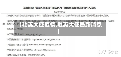 【驻英大使疫情,驻英大使最新消息】-第1张图片