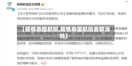 【疫情泰国航班,疫情泰国航班会取消吗】-第1张图片