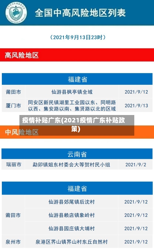疫情补贴广东(2021疫情广东补贴政策)-第1张图片