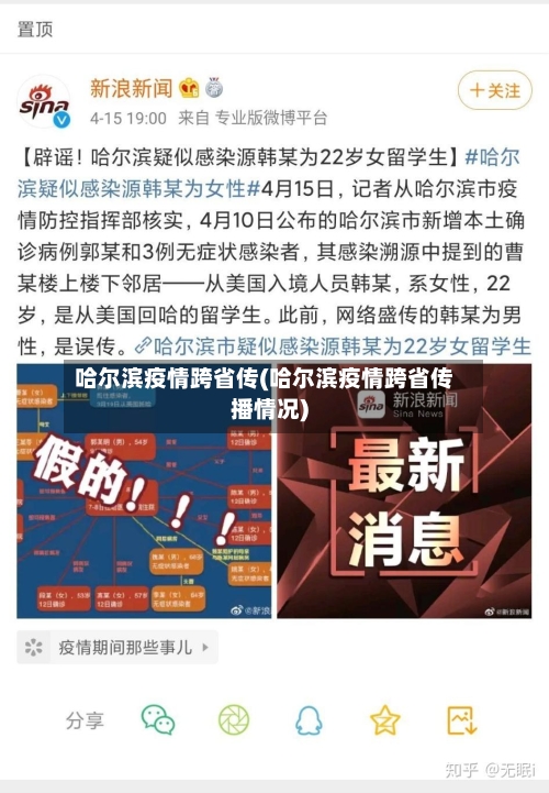 哈尔滨疫情跨省传(哈尔滨疫情跨省传播情况)-第1张图片