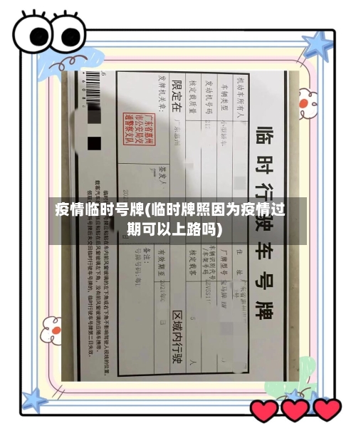 疫情临时号牌(临时牌照因为疫情过期可以上路吗)-第1张图片