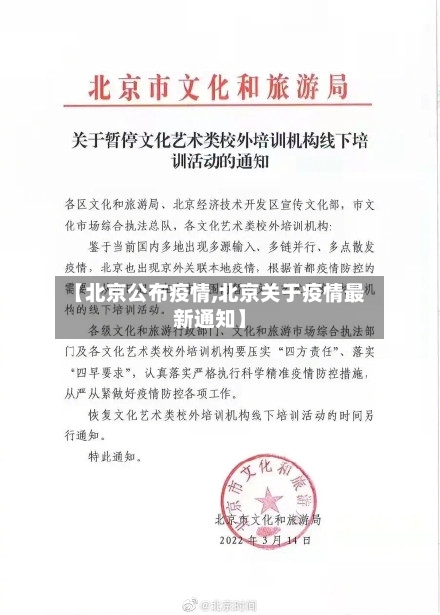 【北京公布疫情,北京关于疫情最新通知】-第1张图片