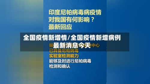 全国疫情新增情/全国疫情新增病例最新消息今天-第1张图片
