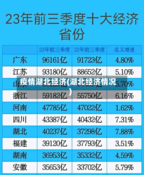 疫情湖北经济(湖北经济情况)-第2张图片