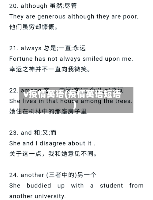 v疫情英语(疫情英语短语)-第1张图片