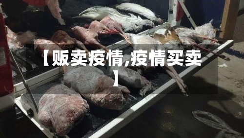 【贩卖疫情,疫情买卖】-第1张图片