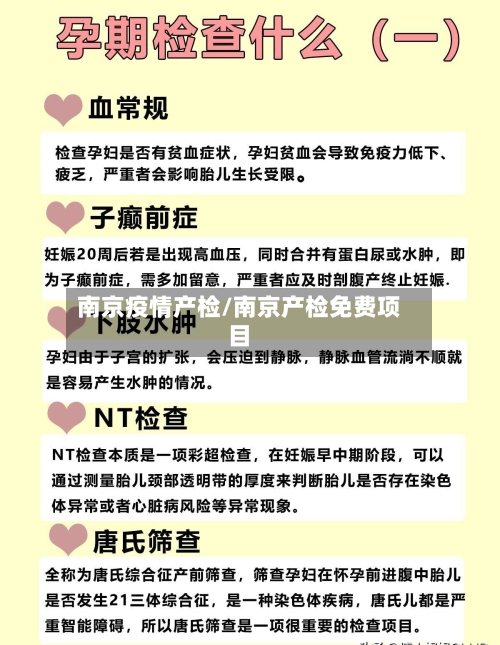 南京疫情产检/南京产检免费项目-第1张图片