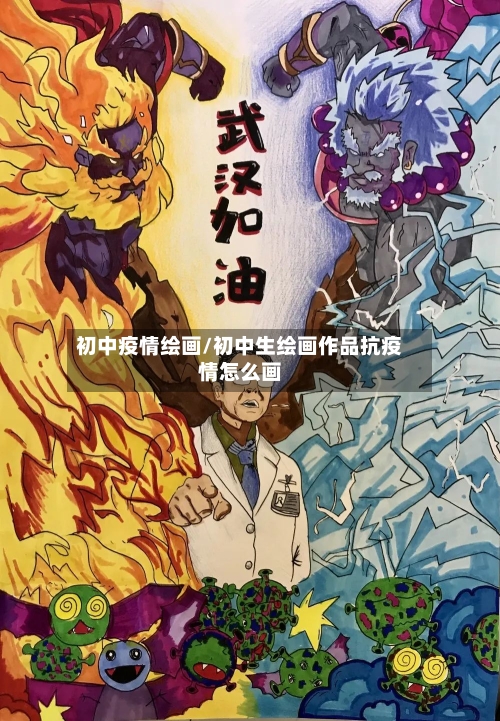 初中疫情绘画/初中生绘画作品抗疫情怎么画-第1张图片